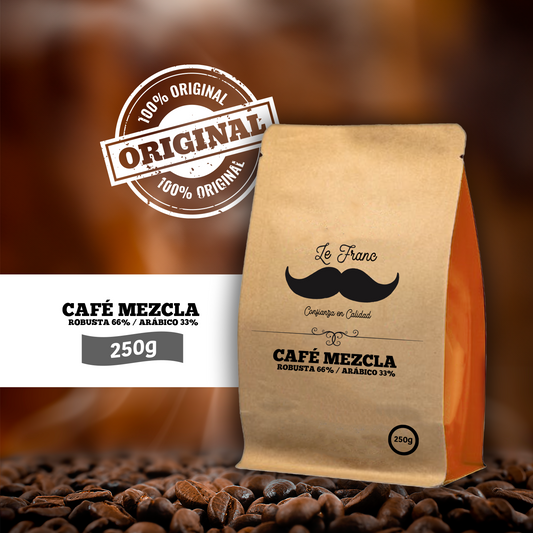 Café Mezcla robusta 66% arábico 33%