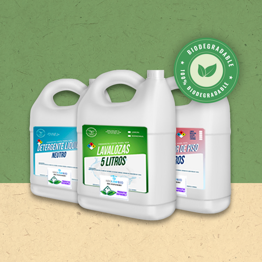Pack E limpieza hogar (Mantenedor + Detergente  + Lavalozas) - Biodegradable